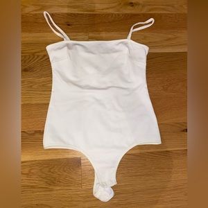 Free people size S white body suit with snap